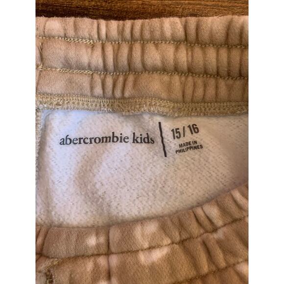 ABERCROMBIE KIDS Boy’s Tan Tie Dye Jogger Sweatpants / Size: 15-16 - Picture 3 of 10